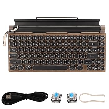 Amazon.com: Sanpyl Retro Typewriter Keyboard, 83 Keys